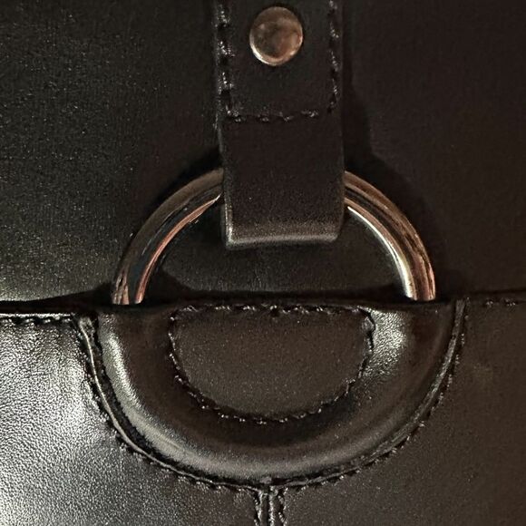 Alfani Bexleyy NEW Size 5 Black Leather Knee-High Riding Boots block heels - Picture 2 of 6